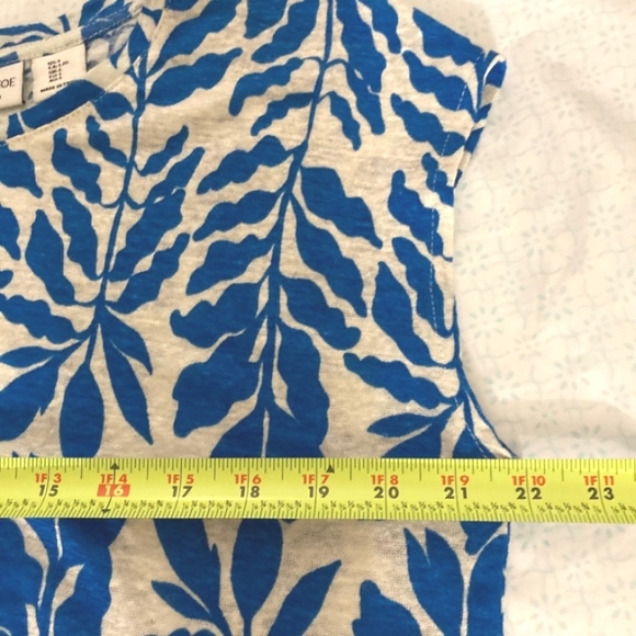 Rachel Zoe 100% linen floral top - Picture 7 of 8